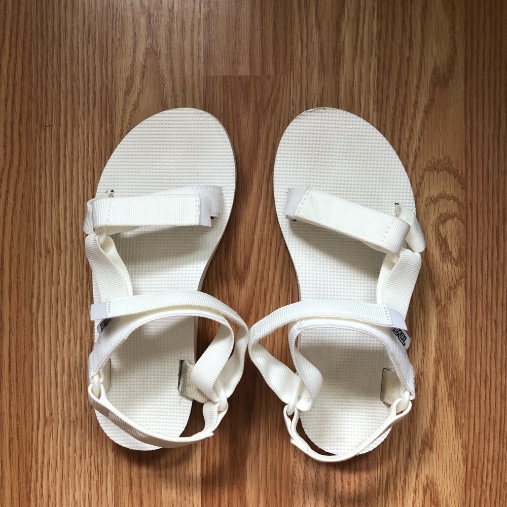 White Teva Sandals